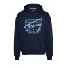 Tommy Jeans – Sweat à capuche à signature graffiti – dark night navy - TOMMY JEANS