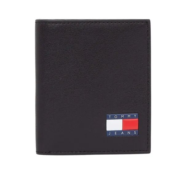 Tommy Jeans – portefeuille en cuir tjm Heritage pour homme – Noir - TOMMY JEANS