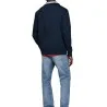 Tommy Jeans – Polo de rugby surdimensionné brodé – DARK NIGHT NAVY - TOMMY JEANS