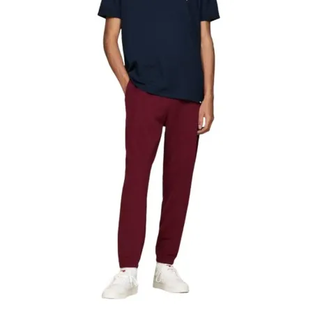 Tommy Jeans – Pantalon de survêtement Regular Crest – ROUGE FONCÉ - TOMMY JEANS