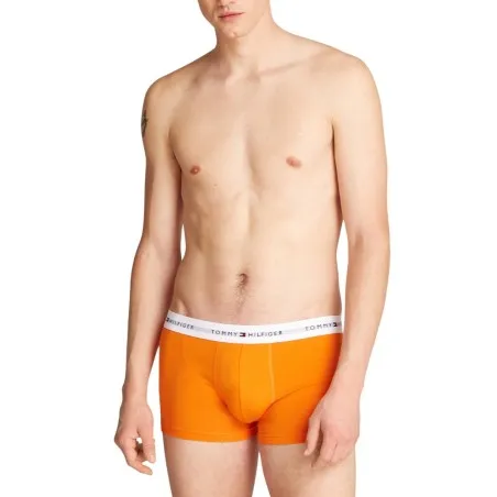 Tommy Jeans – Pack De 3 Calzoncillos Trunk Essential – Orange Noir Vert - TOMMY JEANS