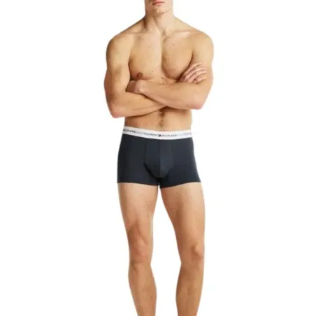Tommy Jeans – Pack De 3 Boxers – Bordeaux Noir Gris - TOMMY HILFIGER