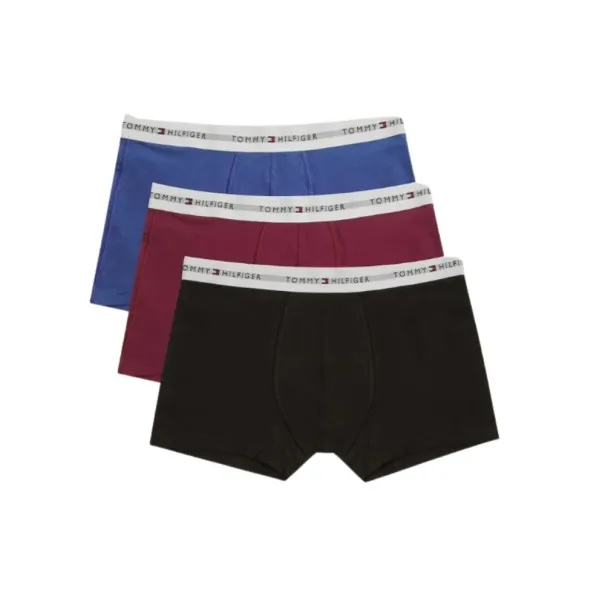 Tommy Jeans – Pack De 3 Calzoncillos Trunk Essential – Bleu Rouge Noir - TOMMY JEANS