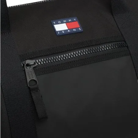 Tommy Jeans – Mesh Pocket Duffel Bag – Noir - TOMMY HILFIGER