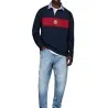 Tommy Jeans – Maillot de rugby oversize à blocs de couleurs – DARK NIGHT NAVY - TOMMY JEANS