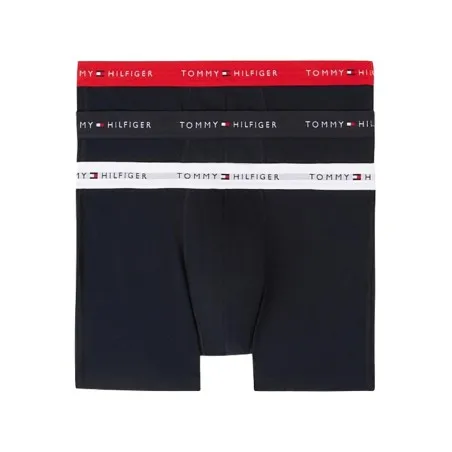 Tommy Jeans – Lot de 3 boxers Signature en coton, blanc/Noir/rouge - TOMMY JEANS