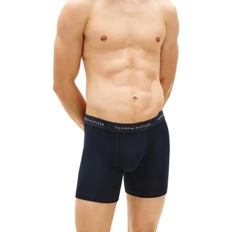 Tommy Jeans – Lot de 3 boxers Signature en coton, blanc/Noir/rouge - TOMMY JEANS