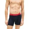 Tommy Jeans – Lot de 3 boxers Signature en coton, blanc/Noir/rouge - TOMMY JEANS