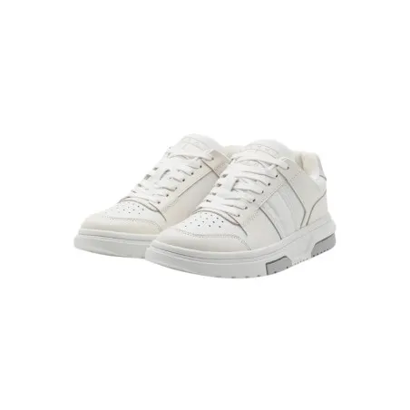 Tommy Jeans – Les baskets hybrides en cuir Brooklyn – Ecru - TOMMY JEANS