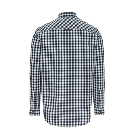 Tommy Jeans – Chemise Tommy Jeans Popeline à carreaux pour homme – Noir - TOMMY JEANS