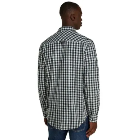 Tommy Jeans – Chemise Tommy Jeans Popeline à carreaux pour homme – Noir - TOMMY JEANS