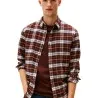 Tommy Jeans – Chemise Oxford en coton à carreaux – Marron - TOMMY JEANS