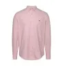 Tommy Jeans – Chemise Oxford coupe standard à écusson – Rose - TOMMY JEANS