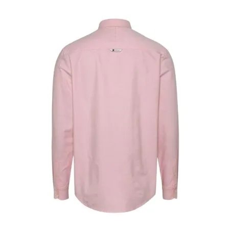 Tommy Jeans – Chemise Oxford coupe standard à écusson – Rose - TOMMY JEANS