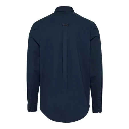 Tommy Jeans – Chemise Tommy Jeans coupe classique pour homme avec finition unie – Bleu Marine - TOMMY JEANS