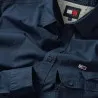 Tommy Jeans – Chemise Tommy Jeans coupe classique pour homme avec finition unie – Bleu Marine - TOMMY JEANS