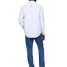Tommy Jeans – Chemise Oxford coupe standard à écusson – moderate blue - TOMMY JEANS