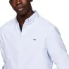Tommy Jeans – Chemise Oxford coupe standard à écusson – moderate blue - TOMMY JEANS