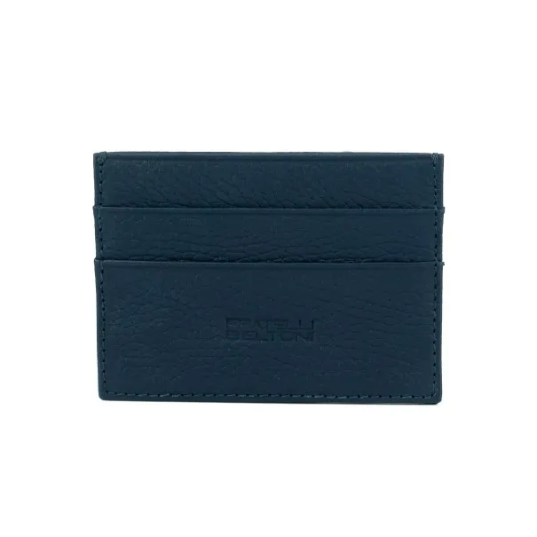 Portefeuille Homme BELTONI  PORTE CARTE CARLO BLEU GRAINE - BELTONI