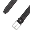 Tommy Jeans – Ceinture en cuir avec drapeau émaillé – Noir - TOMMY JEANS