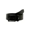 Tommy Jeans – Ceinture en cuir à drapeau en émail – Noir - TOMMY JEANS