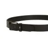 Tommy Jeans – Ceinture en cuir à drapeau en émail – Noir - TOMMY JEANS