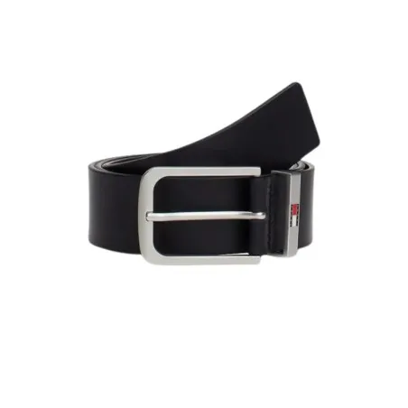 TOMMY JEANS- Ceinture en cuir à logo en émail – Bleu - TOMMY JEANS
