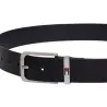 TOMMY JEANS- Ceinture en cuir à logo en émail – Bleu - TOMMY JEANS