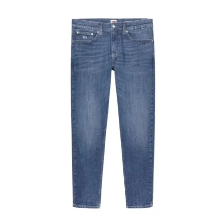Tommy Jeans – Jean Austin Slim Tapered à délavage – Dark Denim - TOMMY JEANS