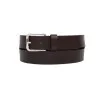 TOMMY JEANS- Ceinture en cuir à boucle carrée – marron foncé - TOMMY JEANS