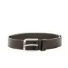 TOMMY JEANS- Ceinture en cuir à boucle carrée – marron foncé - TOMMY JEANS