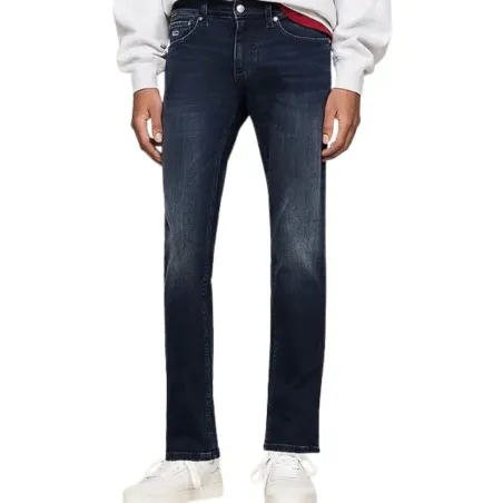 TOMMY JEANS – Jean slim délavé Scanton – denim foncé - TOMMY JEANS