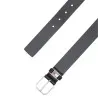 Tommy Jeans – Ceinture Scanton en cuir à passant en métal – Noir - TOMMY JEANS