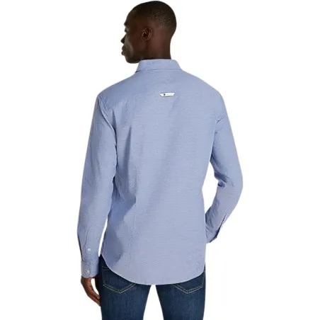 TOMMY JEANS- Chemise en coton biologique – Bleu - TOMMY JEANS