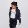 Zipped cropped jacket fille avec bas élastique - KONTAKT