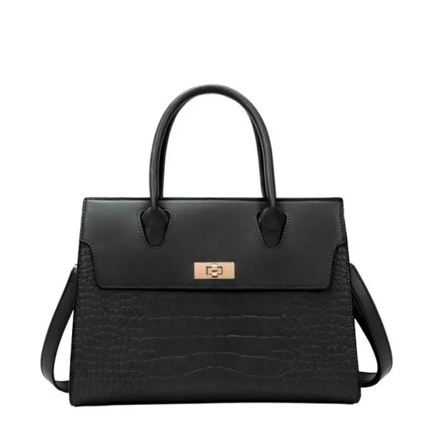 Sac a main en cuir velours souple noir avec franges et bandoulière - Horizons Lointains