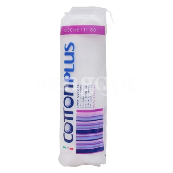 Démaquillant coton plus  COTON PLUS DISQUE DEMAQUILLANT 80PCS - coton plus