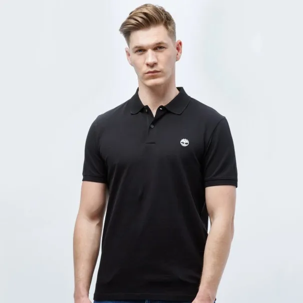 Timberland Homme – Polo slim stretch Timberland à manches courtes Merrymee River – Blanc - TIMBERLAND