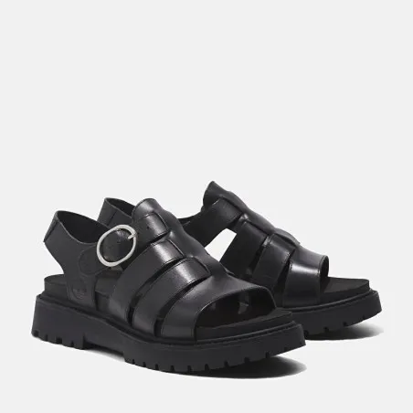 CLAIREMONT WAY FISHERMAN SANDAL BLACK FULL GRAIN TB0A635VW021 - TIMBERLAND