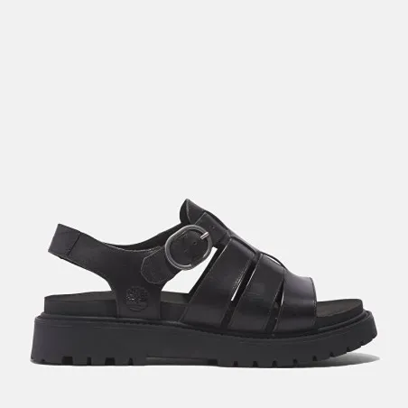 CLAIREMONT WAY FISHERMAN SANDAL BLACK FULL GRAIN TB0A635VW021 - TIMBERLAND