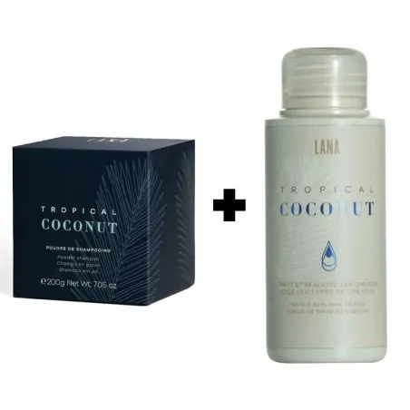 Soin Réparateur de cheveux LANA BRASILES  KIT SOIN LISSANT "TROPICAL COCONUT" 100ML - LANA BRASILES