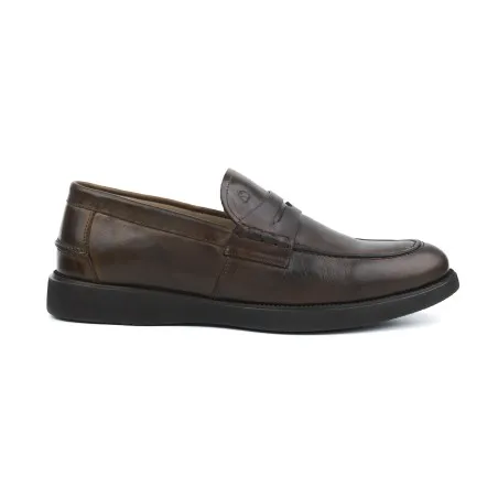 Chaussures en cuir Homme MAKEBA  7407/ MARRON - MAKEBA