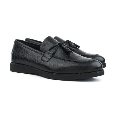 Mocassin Homme en cuir 7445 / NOIR FALL - MAKEBA