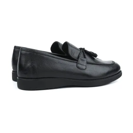 Mocassin Homme en cuir 7445 / NOIR FALL - MAKEBA
