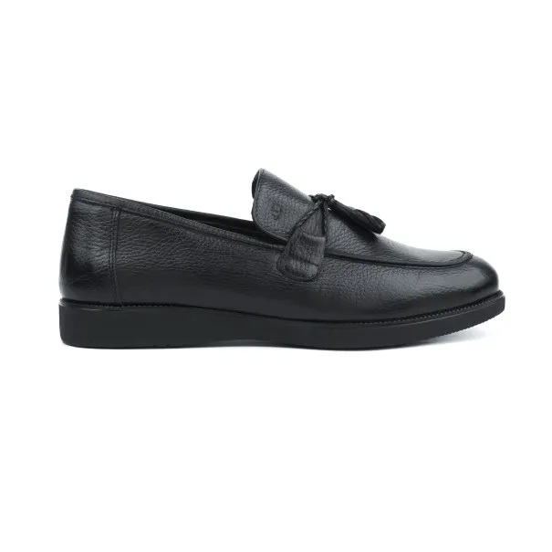 Mocassin Homme en cuir 7445 / NOIR FALL - MAKEBA