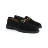 Mocassin Femme MAKEBA  COLLEGE / DAIM NOIR - MAKEBA