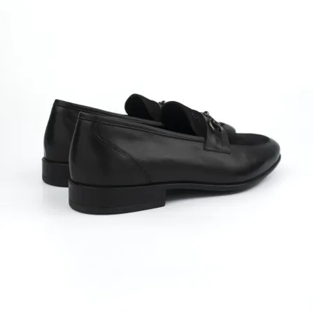 Mocassin Homme en cuir 3908 / NOIR - MAKEBA