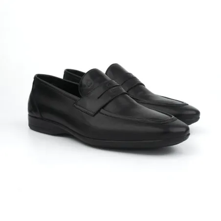 Mocassin Homme en cuir 3908 / NOIR - MAKEBA