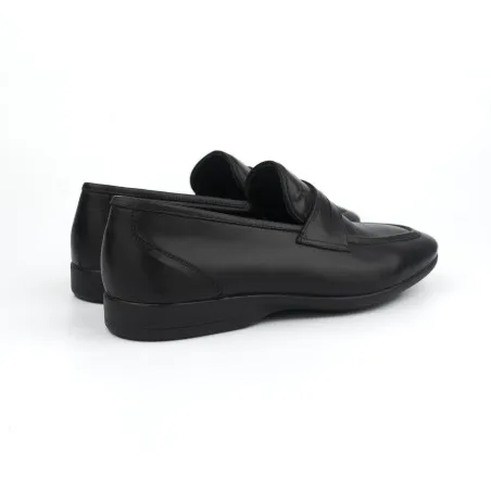 Mocassin Homme en cuir 3908 / NOIR - MAKEBA
