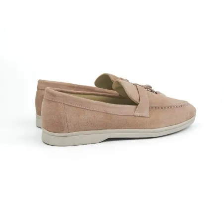 Mocassin Femme MAKEBA  PIANA / DAIM ROSE - MAKEBA